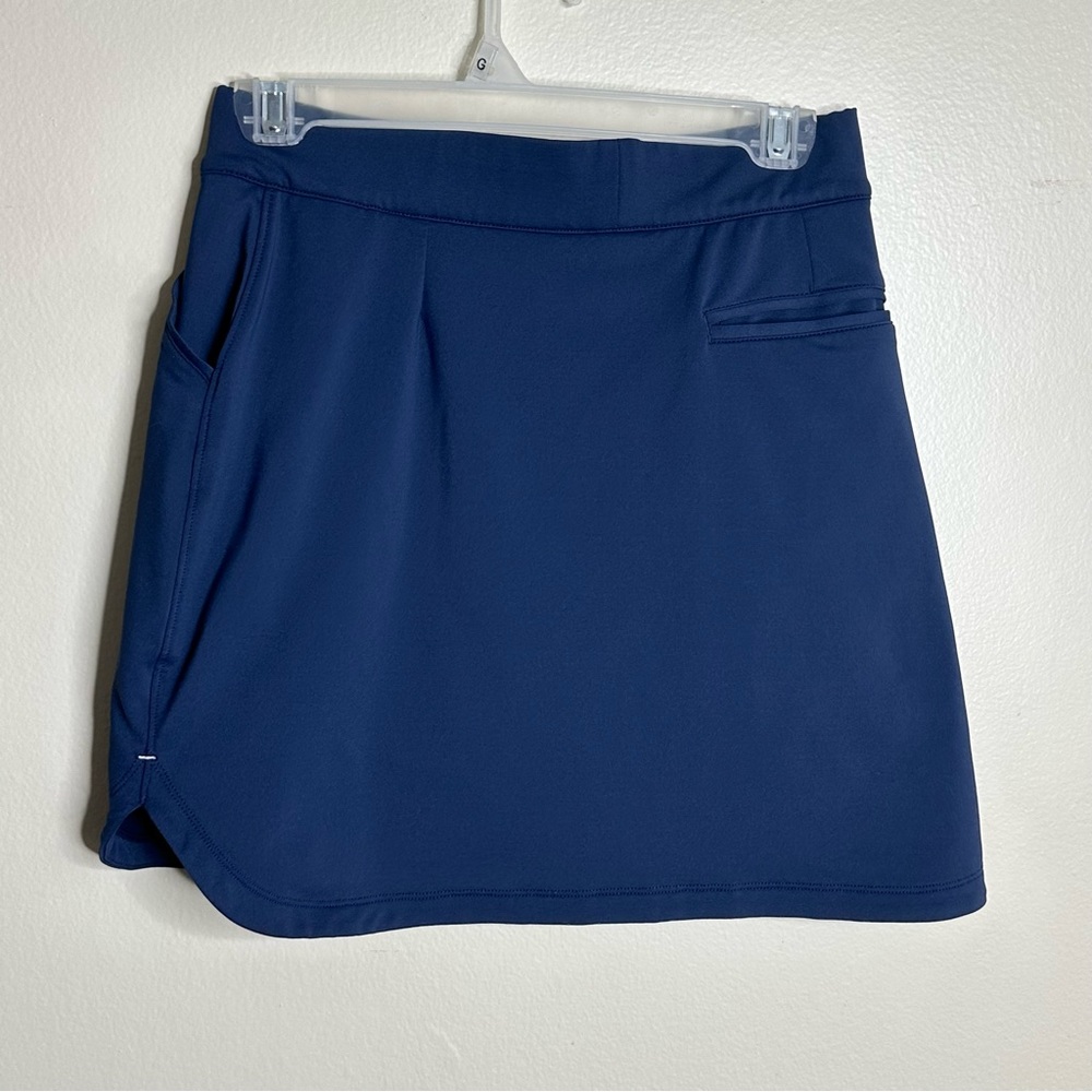 Peter Millar Alice Petal Hem 16" Navy Blue Golf‎ Skort UPF 50 size Small - Picture 5 of 7